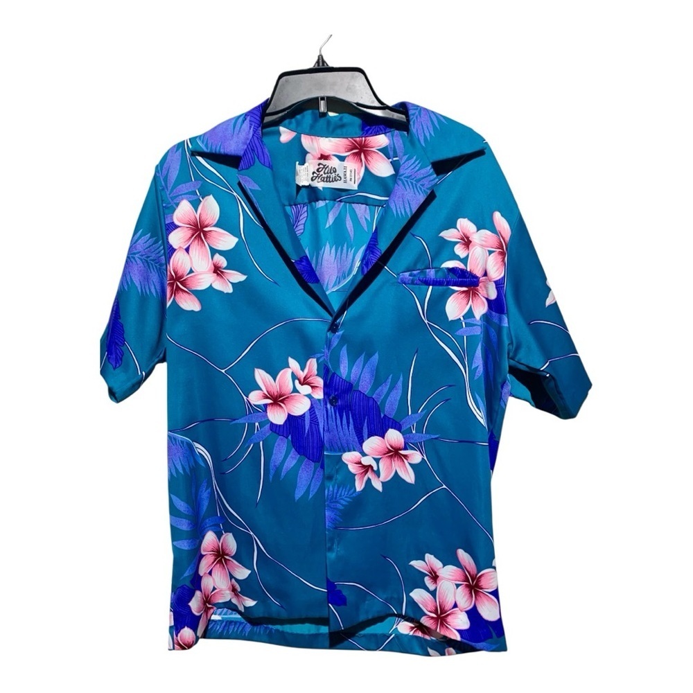 Vintage Hilo Hattie Button Front Aloha Shirt Sz M
